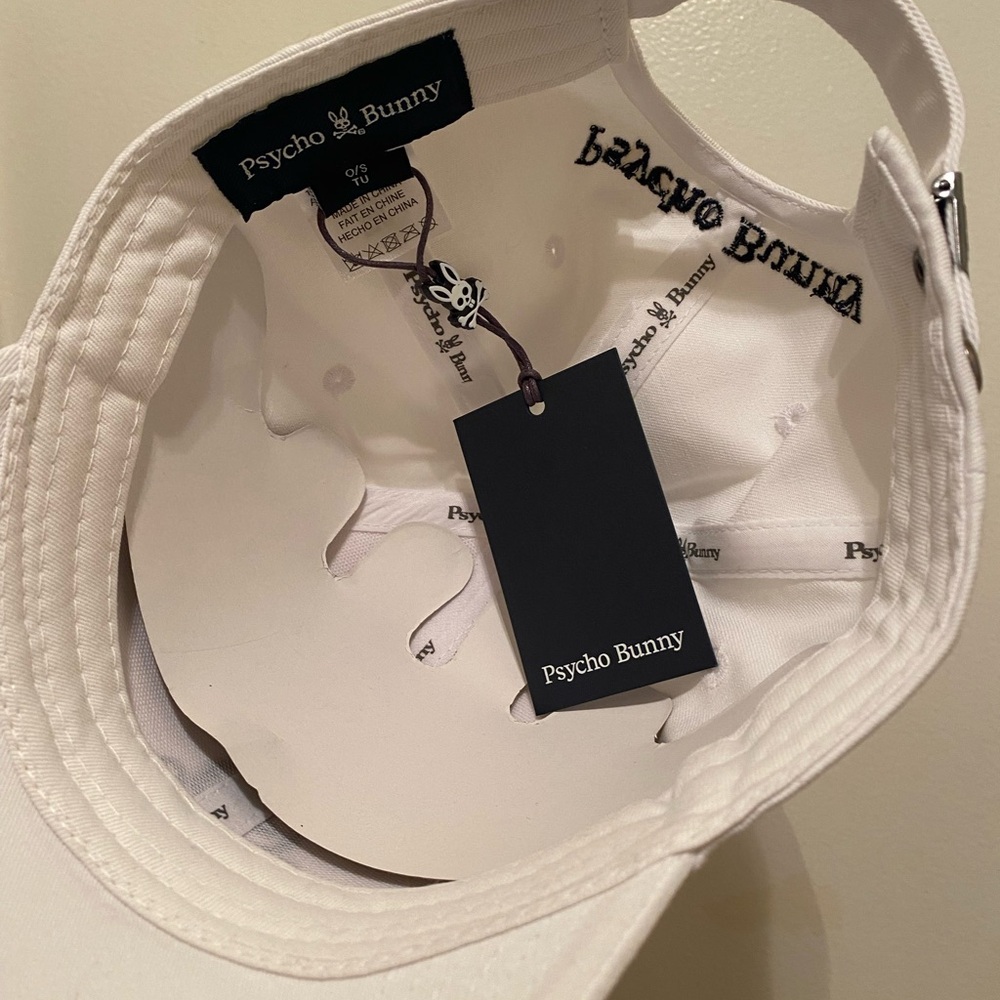 Psycho Bunny White Bucket Hat